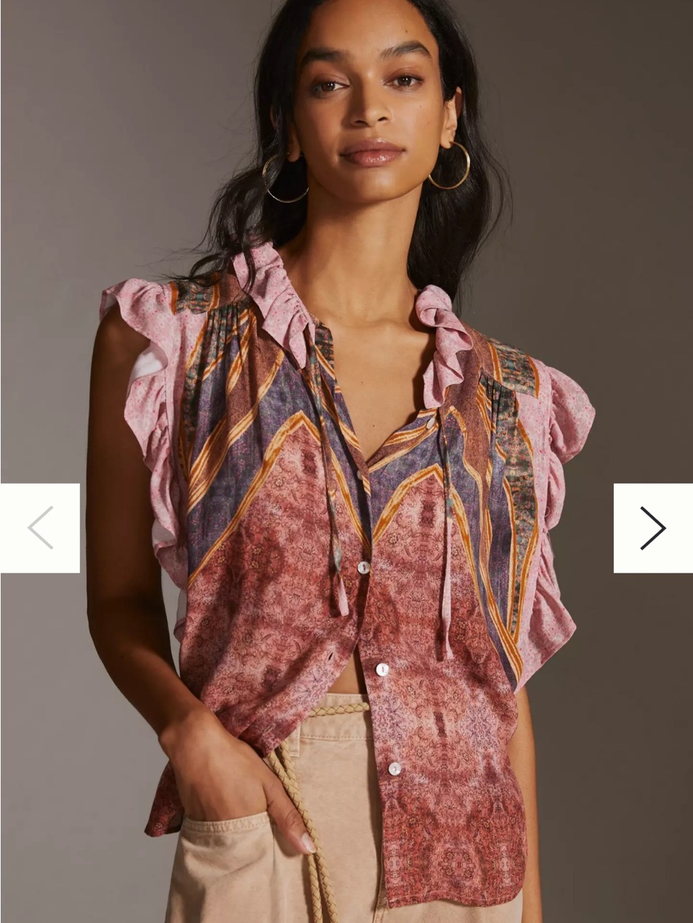 NWT Mila Denevsky Anthropologie viscose blouse